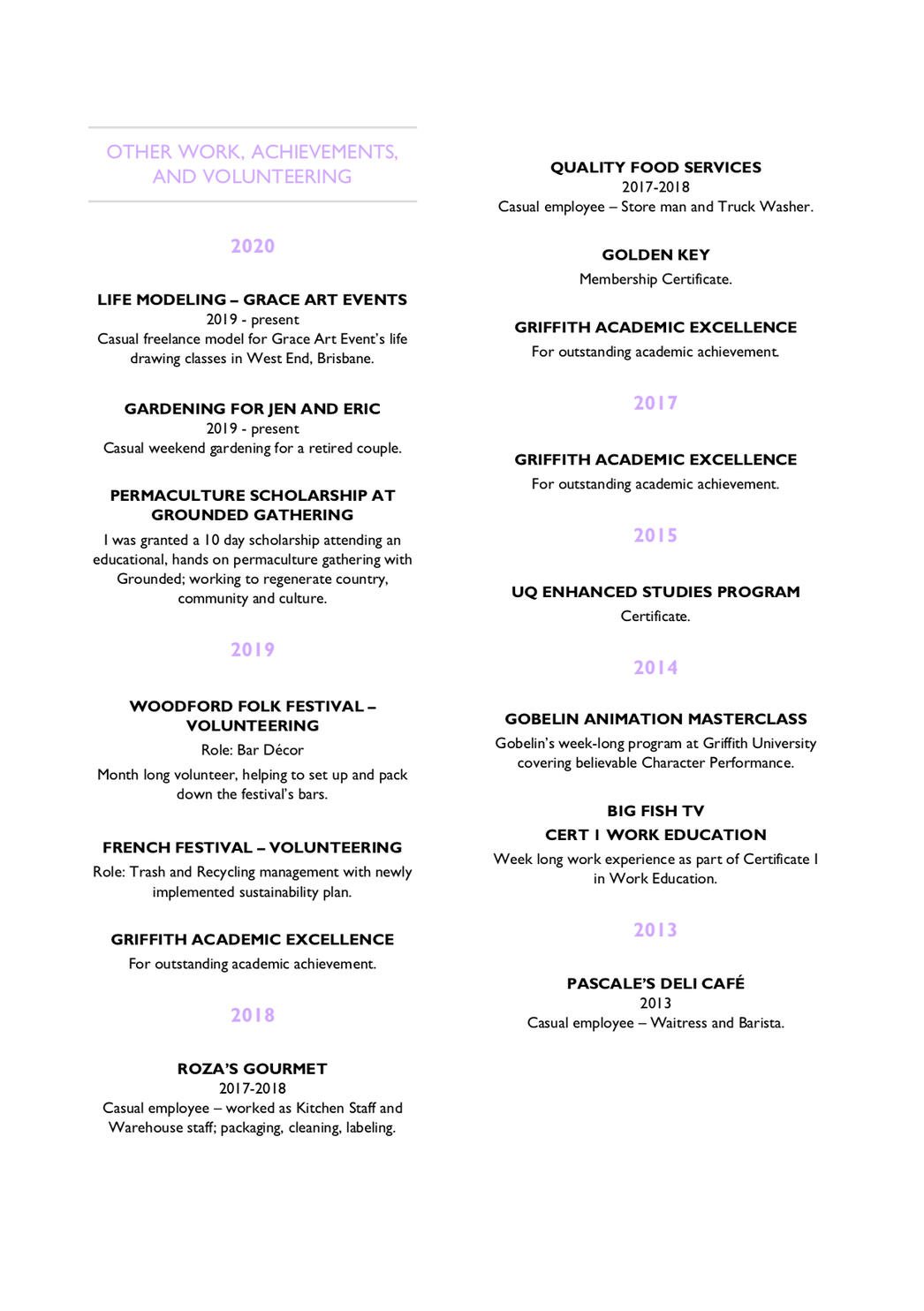 Resume
